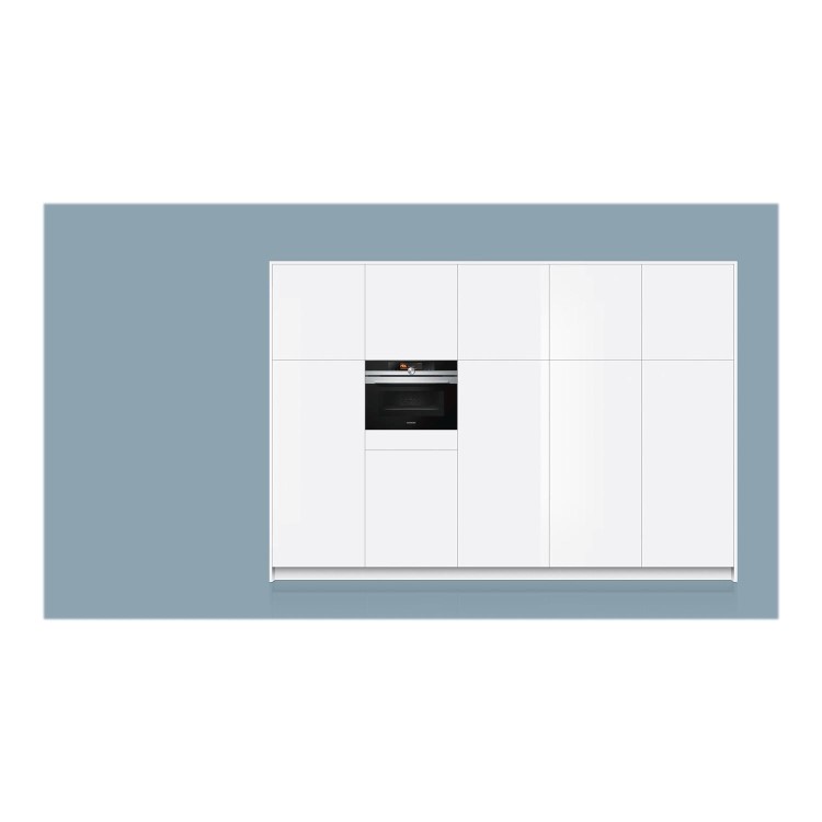 Refurbished Siemens CM678G4S6B iQ700 60cm Single Built In Electric Oven with Microwave