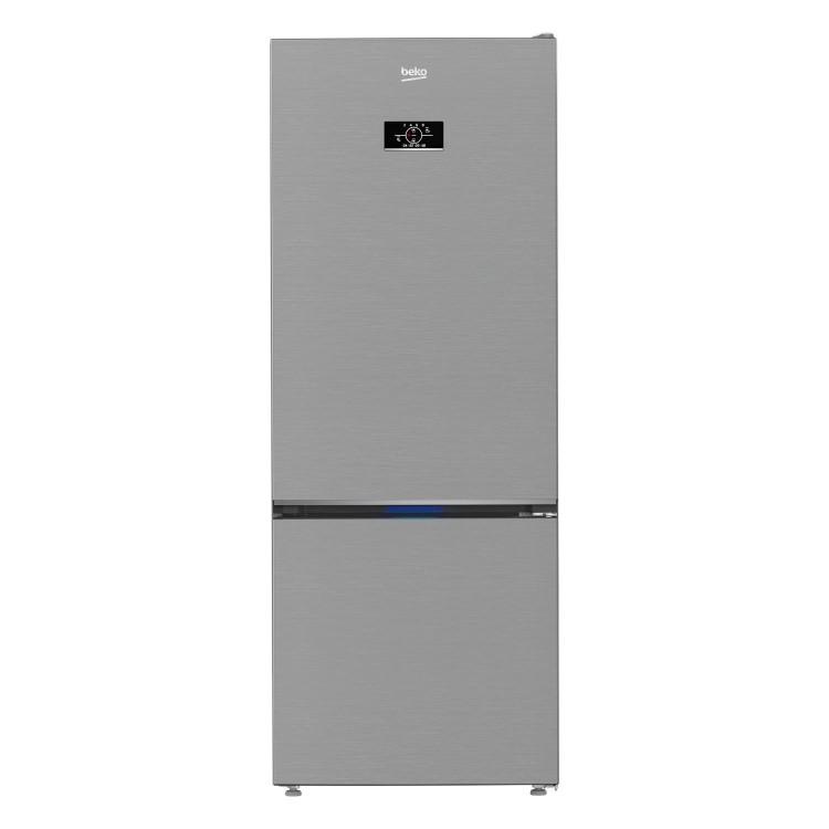 Refurbished Beko CNG5785VPS Freestanding 475 Litre 50/50 Frost Free Fridge Freezer Stainless Steel
