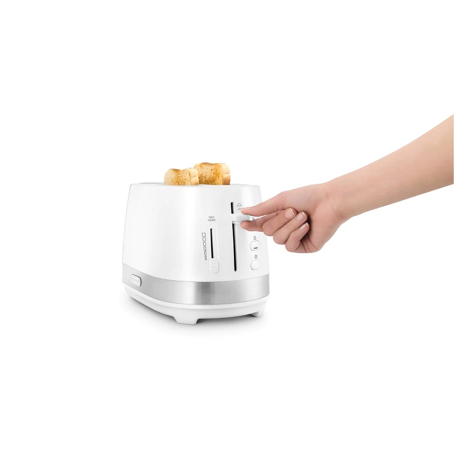 DeLonghi Active Line 2 Slice Toaster White BuyItDirect.ie