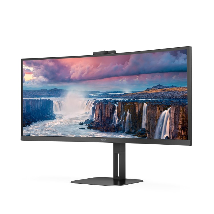 Refurbished AOC V5 CU34V5CW/BK 34" VA WLED 100Hz 1ms FreeSync Curved Monitor
