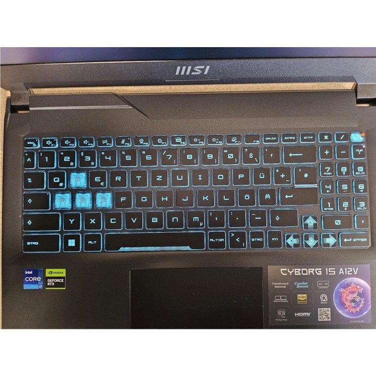 Refurbished MSI Cyborg 15 A12VF-039 Intel Core i7 16GB RAM 512GB SSD NVIDIA RTX 4060 15.6 Inch Windows 11 Gaming Laptop