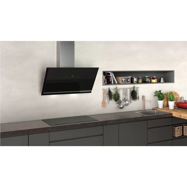 Refurbished Neff N90 D96IKW1S0B Smart 90cm Chimney Cooker Hood
