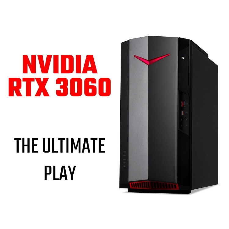 Acer Nitro 50 N50-640 Intel Core i5 12400F 16GB 1TB SSD RTX 3060 Windows 11 Home Gaming PC