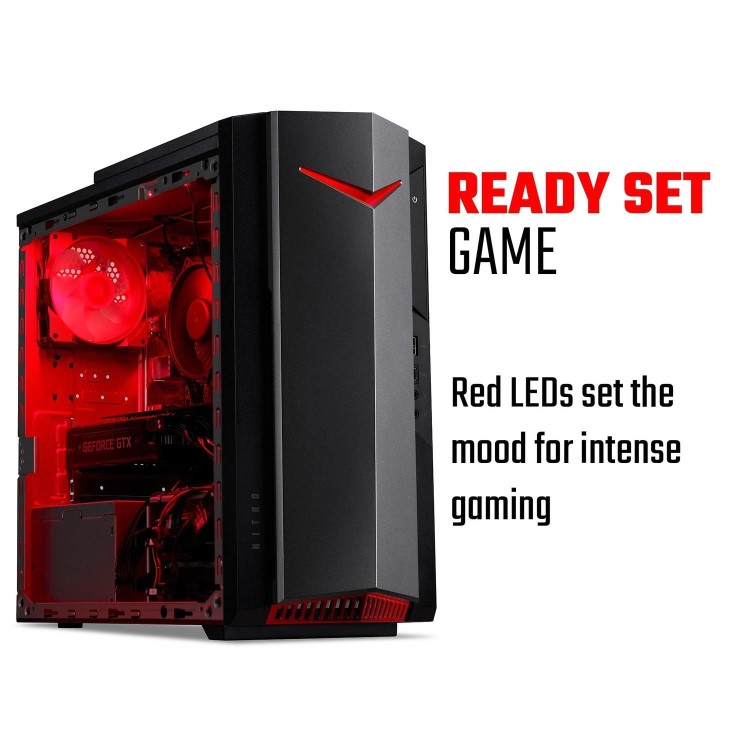 Acer Nitro 50 N50-640 Intel Core i5 12400F 16GB 1TB SSD RTX 3060 Windows 11 Home Gaming PC