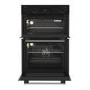 Refurbished Indesit Electric Built In Double Oven - Black