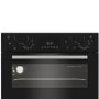 Refurbished Indesit Electric Built In Double Oven - Black