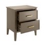ONLY OPENED - Delilah 2 Drawer Bedside Table In Wood