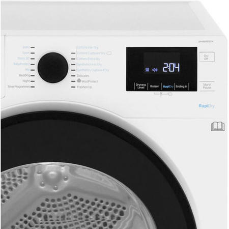 Refurbished Beko DPHR8PB561W Freestanding Heat Pump 8KG Tumble Dryer