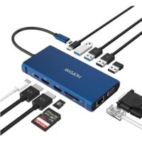 Refurbished HOPDAY 12in1 USB-C Multiport Laptop Docking Station