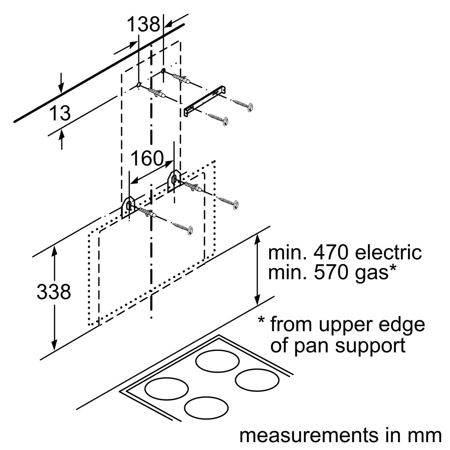 bosch angled chimney extractor dwk065g60b