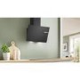 Refurbished Bosch Series 2 DWK65DK60B 60cm Angled Chimney Cooker Hood Black