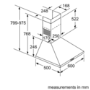 Refurbished Bosch Serie 2 DWP64BC50B 60cm Pyramid-style Chimney Cooker Hood Stainless Steel