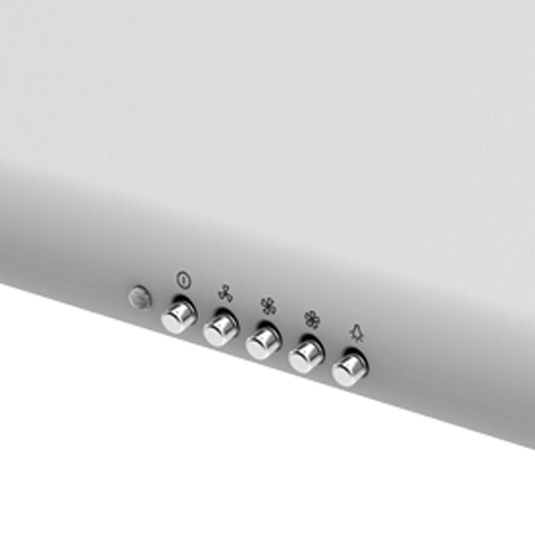 Refurbished electriQ EIQVISORWHITE60 60cm Conventional Cooker Hood