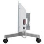 Refurbished - electriQ 750W Smart Designer Slim Glass Panel Heater - Wall Mountable & Bathroom Safe - White