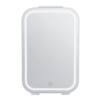 Refurbished electriQ EQ6LMINIBEAUTYFRIDGE 6 Litre Mini Portable Beauty Fridge with Mirror and LED Light