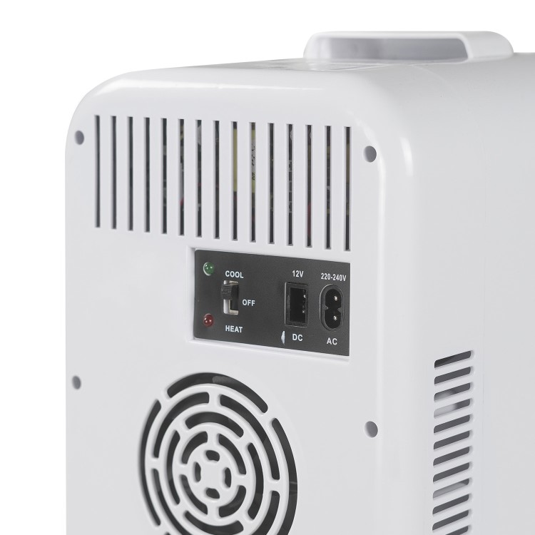 Refurbished electriQ EQ6LMINIBEAUTYFRIDGE 6 Litre Mini Portable Beauty Fridge with Mirror and LED Light