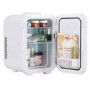 Refurbished electriQ EQ6LMINIBEAUTYFRIDGE 6 Litre Mini Portable Beauty Fridge with Mirror and LED Light