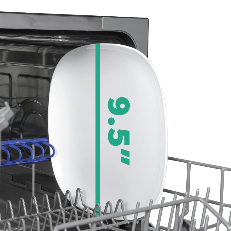 Refurbished electriQ EQDWTTB 6 Place Freestanding Dishwasher