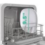 Refurbished electriQ EQDWTTGF 2 Place Mini Table Top Dishwasher White