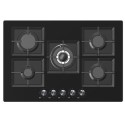 A1/EQGH755GGBLK Refurbished electriQ 75cm 5 Burner Gas on Glass Hob - Black