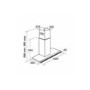 Refurbished CDA Linear EVP101SS 100cm Chimney Cooker Hood Stainless Steel