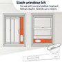 GRADE A1 - Universal Sash Window Kit for for EcoSilent10W & EcoPlus10HPW & EcoSilent12W & EcoSilent14W