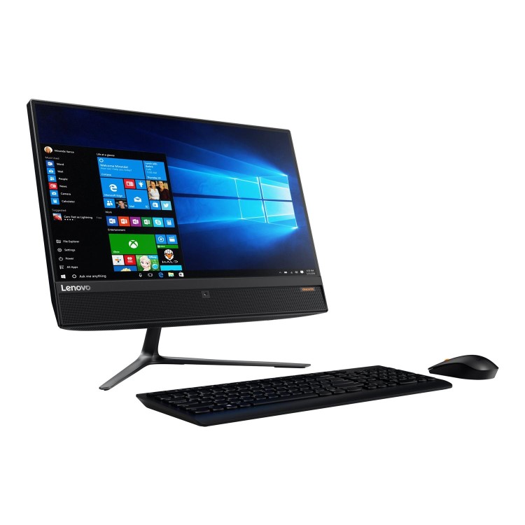 Refurbished Lenovo Ideacentre 510 Core i5-7400T 8GB 2TB GTX 940MX DVDRW Windows 10 23 Inch All-in-One in White