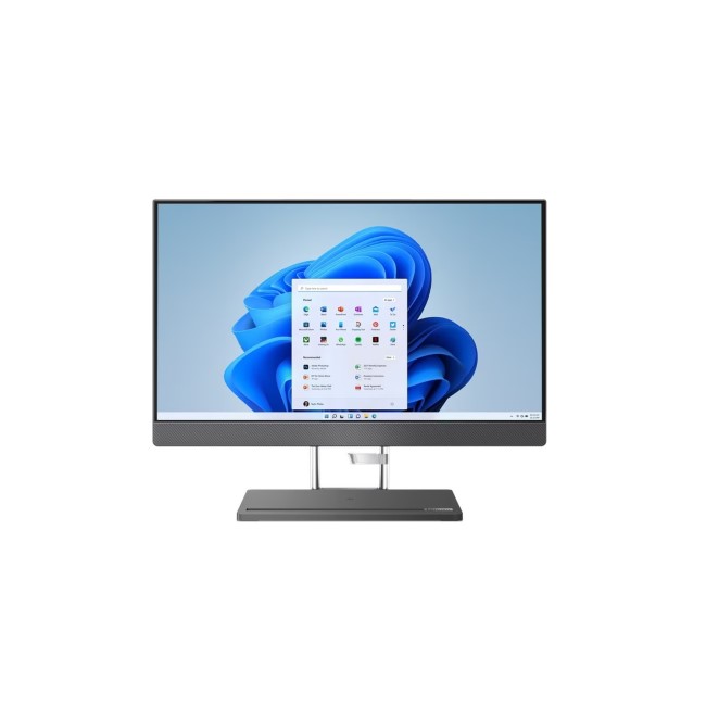 Refurbished Lenovo IdeaCentre 5i Core i5-12500H 8GB 512GB SSD 23.8 Inch Windows 11 All in One PC Grey