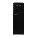 A1/FAB30RBL5UK Refurbished Fifties Style Right Hand Hinge Top Mount Fridge Freezer - Black