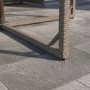 ONLY OPENED - Brown Rattan 6 Piece Garden Furniture Cube Dining Set - Parasol Included