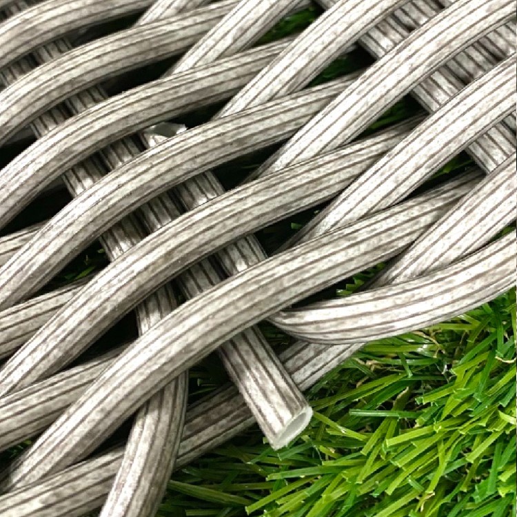 6 Seater Light Grey Rattan Garden Sofa Set  - Fortrose