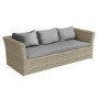 6 Seater Light Grey Rattan Garden Sofa Set  - Fortrose