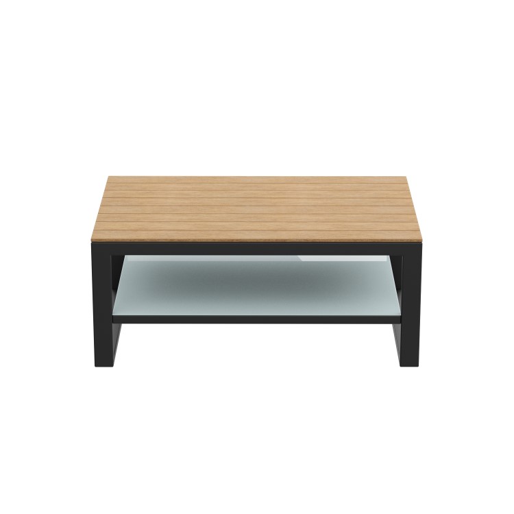 Grey Garden Corner Sofa Set with Adjustable Table - Como