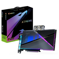 Box Opened GIGABYTE AORUS GeForce RTX 4080 XTREME WATERFORCE WB 16GB GDDR6X Graphics Card