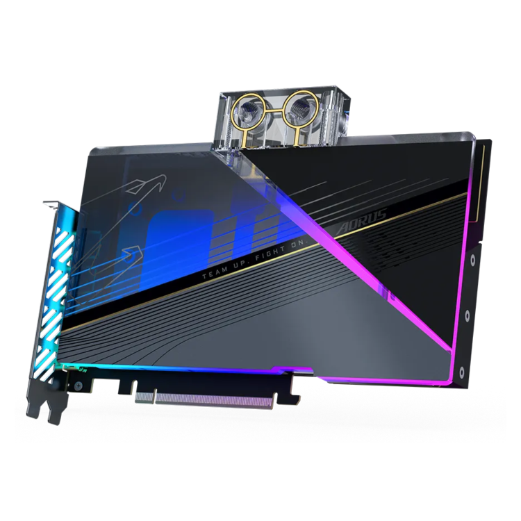 Box Opened GIGABYTE AORUS GeForce RTX 4080 XTREME WATERFORCE WB 16GB GDDR6X Graphics Card