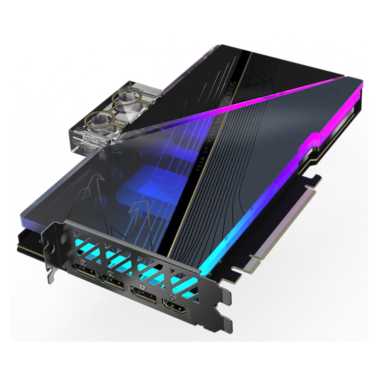 Box Opened GIGABYTE AORUS GeForce RTX 4080 XTREME WATERFORCE WB 16GB GDDR6X Graphics Card