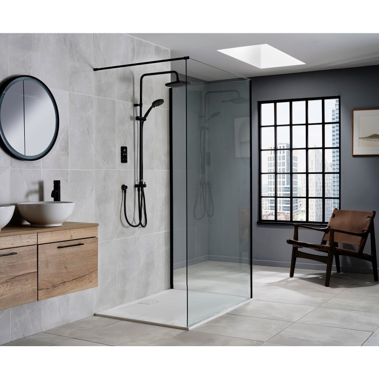 ONLY OPENED - Triton ENVi 10.5kW DuElec Kit Digital Electric Shower -Black