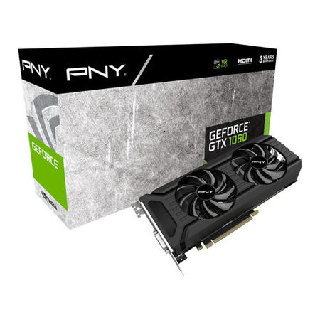 Box Open PNY GeForce GTX 1060 3GB GDDR5 Graphics Card