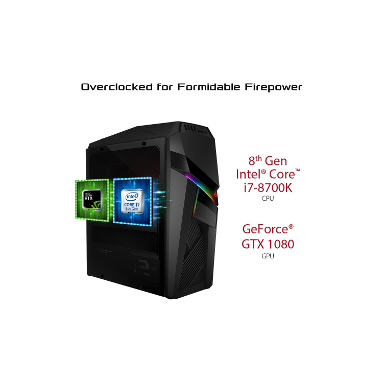 Asus ROG Strix GL12 Core i5-8400 16GB 1TB + 256GB SSD GeForce GTX 1060 6GB Windows 10 Gaming PC