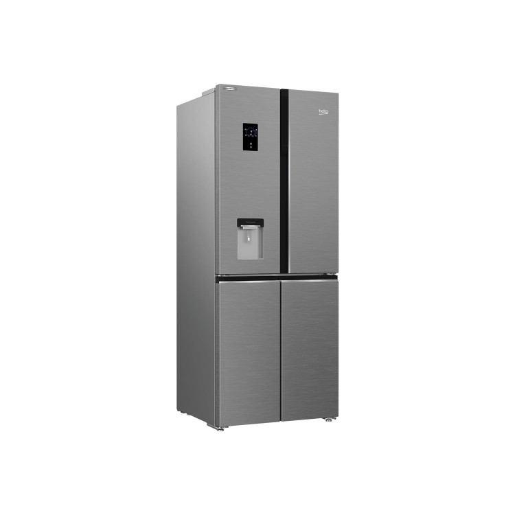 Refurbished Beko GNE480EC3DVX Freestanding 474 Litre American Fridge Freezer