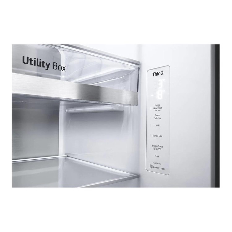 Refurbished LG GSXV90BSAE 635 Litre American Frost Free Fridge Freezer Stainless Steel