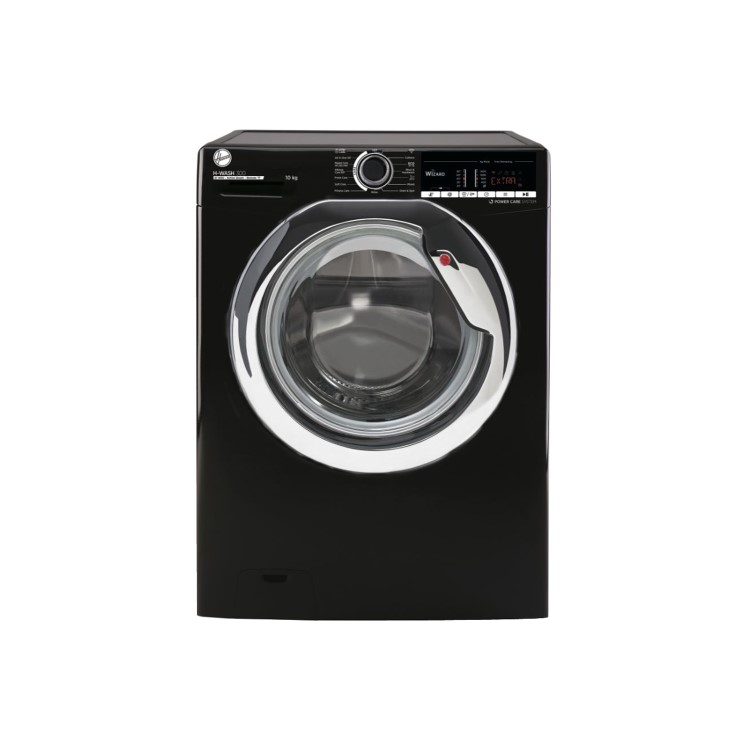 Refurbished Hoover H-Wash 300 H3WS4105TACBE-80 Freestanding 10KG 1400 Spin Washing Machine Black