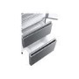 Refurbished Haier HB15FPAA 60/40 Frost Free Fridge Freezer - Stainless Steel Effect
