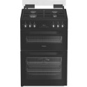 A1/HDD6GDC2B1 Refurbished Hotpoint 60cm Dual Fuel Cooker - Black