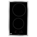 A1/HDMC32400TX Refurbished Beko HDMC32400TX 29cm 2 Zone Ceramic Hob Black