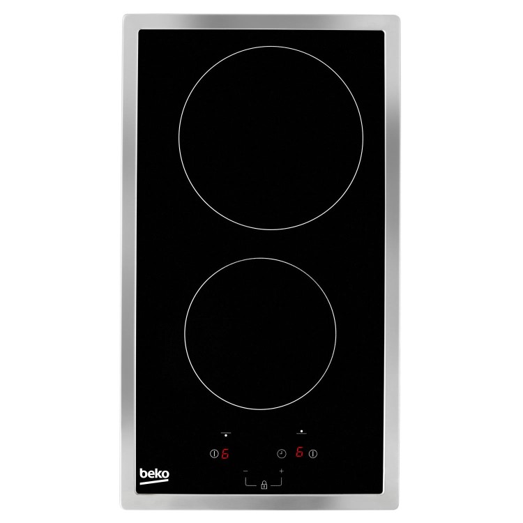 Refurbished Beko HDMC32400TX 29cm 2 Zone Ceramic Hob Black