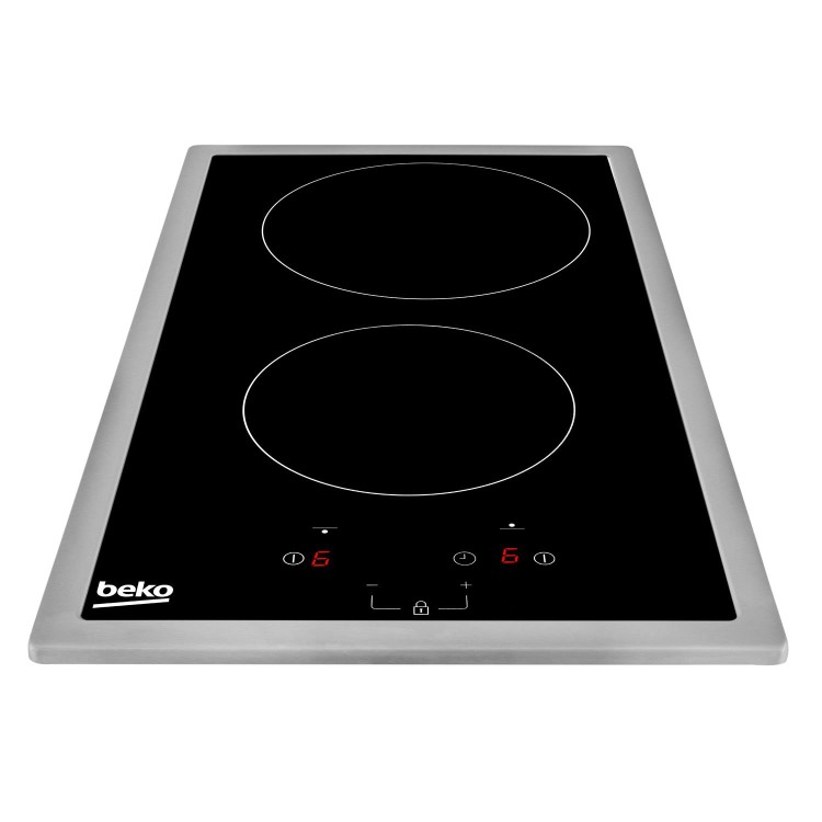 Refurbished Beko HDMC32400TX 29cm 2 Zone Ceramic Hob Black