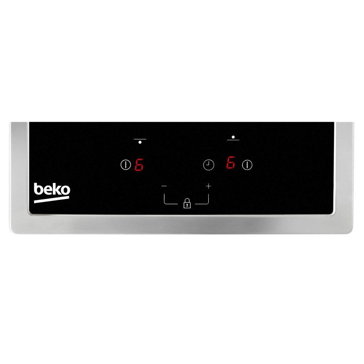 Refurbished Beko HDMC32400TX 29cm 2 Zone Ceramic Hob Black