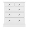 Harper White Solid Wood 2+3 Chest of Drawers