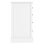 White Painted Chest of 5 Drawers - Harper